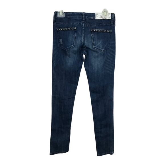 BlankNYC Distressed Studded Skinny Jeans Sz 27 - Picture 13 of 13